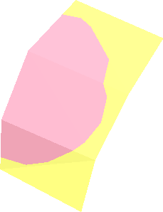 ~Minifig Head Looney Tunes Bugs Bunny Pink Nose Pattern