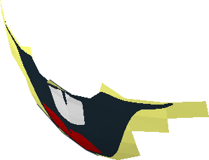 ~Minifig Head Looney Tunes Bugs Bunny Mouth with White Teeth and Red Tongue Pattern