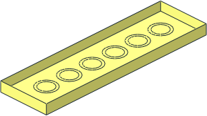 ~Electric Switch: Remote Control for Train Point  2 x  7 Bottom ~Electric Switch: Remote Control for Train Point  2 x  7 Bottom