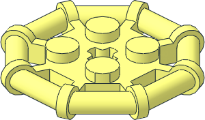 Plate  2 x  2 with Rod Frame Octagonal
