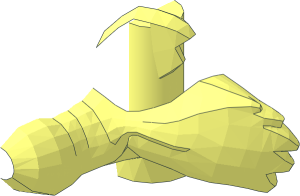 ~Minifig Head Looney Tunes Wile E. Coyote Lower Half