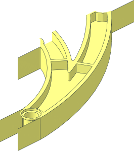 ~Znap Beam Curved Double  4 Holes - Half