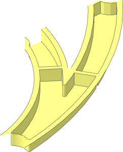 ~Znap Beam Curved Double  4 Holes - Quarter