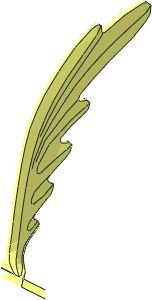 ~Minifig Tail Road Runner - Half