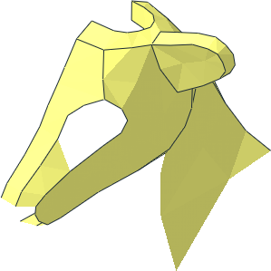 ~Animal Reindeer Head Half