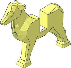 ~Animal Reindeer Body Left without Patternable Surfaces