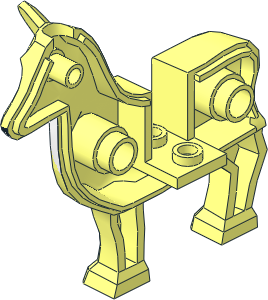 ~Animal Reindeer Body Right with White Eyes and Dark Brown Antlers Pattern