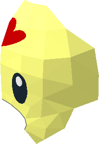 ~Animal Bird Chick Half with Red Comb and Black Eye Pattern ~Animal Bird Chick Half with Red Comb and Black Eye Pattern