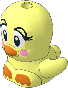 Animal Bird Chick with White Eyes, Black Eyelashes, Bright Pink Cheeks and Orange Beak and Feet Pattern Animal Bird Chick with White Eyes, Black Eyelashes, Bright Pink Cheeks and Orange Beak and Feet Pattern