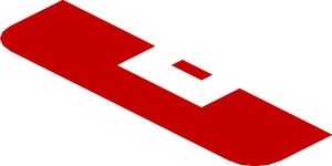 ~Sticker  0.8 x  1.9 with White CapitalSource Logo on Red Background Right - Sixth Face