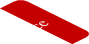 ~Sticker  0.8 x  4.1 with Silver Ferrari Horse and White CapitalSource Logos on Red Background - First Face