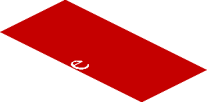 ~Sticker  0.8 x  4.1 with Silver Ferrari Horse and White CapitalSource Logos on Red Background - Eighth Face