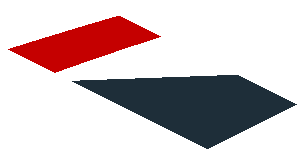 ~Sticker  0.8 x  1.9 with White Stripes on Red Background Right - Fifth Face