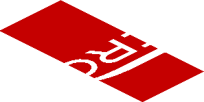 ~Sticker  0.8 x  1.9 with White Logos on Red Background Right - Fifth Face