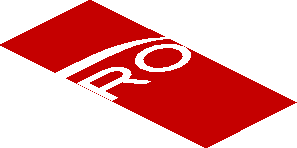 ~Sticker  0.8 x  1.9 with White Logos on Red Background Left - Fourth Face