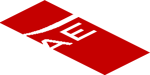 ~Sticker  0.8 x  1.9 with White Logos on Red Background Left - Fifth Face