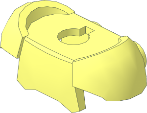 Minifig Armour Breastplate with Round Shoulder Pads and 2 Back Studs