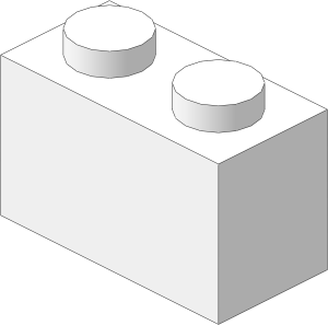 ~_Brick  1 x  2 White (Obsolete)