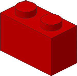 ~_Brick  1 x  2 Red (Obsolete)