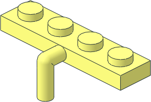Plate  1 x  4 with Arm