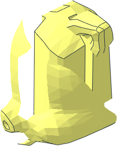 ~Minifig Head Looney Tunes Petunia Pig Half