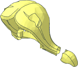 ~Minifig Head Looney Tunes Petunia Pig Hair