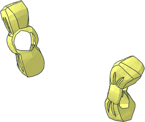 ~Minifig Head Looney Tunes Petunia Pig Bows