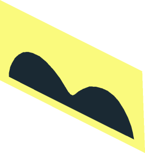 ~Minifig Leg Medium Left Toe Surface with 2 Black Hoves