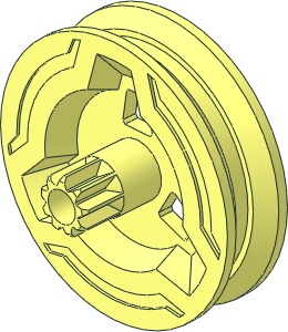 ~Wheel Rim 26 x  7 with Rip Cord Gear Axle