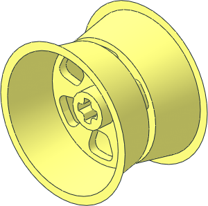 ~Wheel 22 x 50 with Integral Smooth Racing Tyre Rim