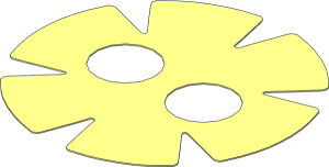 Minifig Skirt Round Roman