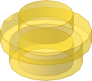 ~_Plate  1 x  1 Round Trans Yellow (Obsolete)