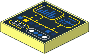 Tile  2 x  2 with Level Gauge and Round and Square Buttons Display Pattern