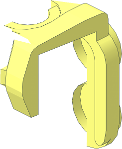 ~Minifig Front Harness with  4 Back Studs Half