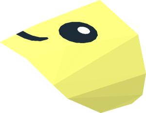 ~Minifig Bundled Baby with Stud Holder on Back with Smiling Face and Small Eyes Pattern - Half