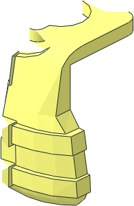 ~Minifig Life Jacket with  2 Straps Half