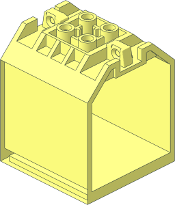 ~Container  4 x  4 x  4 with 2 Click Hinges without Sides
