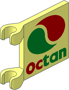 Flag  2 x  2 with Octan Logo Pattern