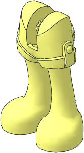 Figure Friends Legs with Shorts (Thin Hinge)