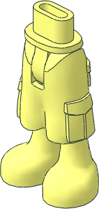 Figure Friends Hips and Legs with Cargo Pants (Thin Hinge)