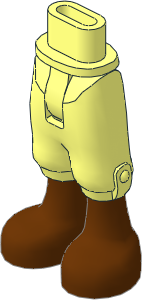 Figure Friends Hips and Legs with Cropped Trousers with Reddish Brown Boots Pattern Figure Friends Hips and Legs with Cropped Trousers with Reddish Brown Boots Pattern