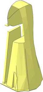 ~Figure Friends Legs with Full Length Skirt (Thin Hinge) Half without Front