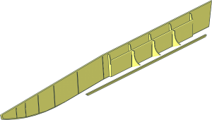 ~Boat Hull 48 x  6 x  5 Bottom - Half