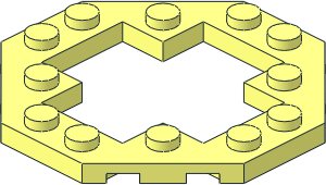Plate  6 x  6 Octagonal Open Center