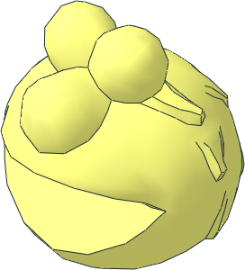 Minifig Head Sesame Street Elmo