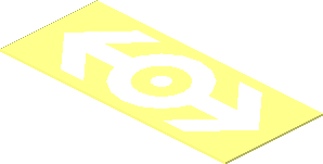 =Sticker 0.6 x 1.5 with White Train Logo