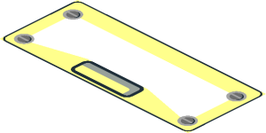 ~Sticker  1.0 x  4.4 with Black Frame - Common Geomtry