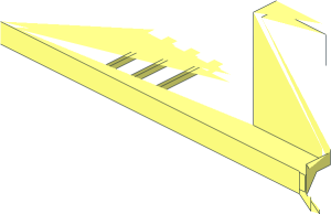 ~Train Base  6 x 30 with IR Receivers and Battery Compartment - Quarter