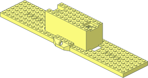 ~Train Base  6 x 30 with IR Receivers and Battery Compartment