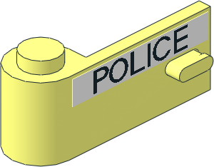 Door 1 x 3 x 1 Left with Thin "POLICE" Sticker Door 1 x 3 x 1 Left with Thin "POLICE" Sticker